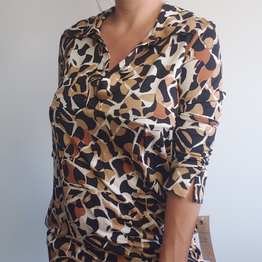 DVF Pure Silk Wild Print Dress - Picture 6 of 11